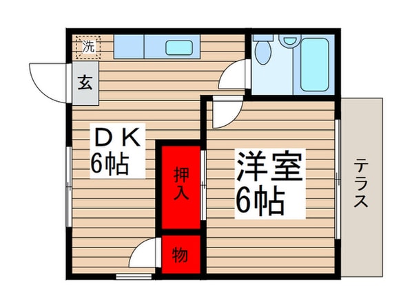 ビラハザマの物件間取画像